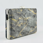 Marble Clutch - Charcoal 02