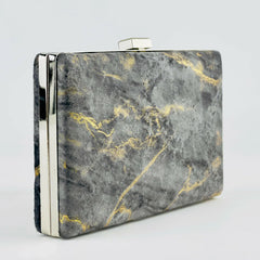 Marble Clutch - Charcoal 02