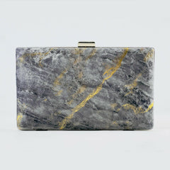 Marble Clutch - Charcoal 02