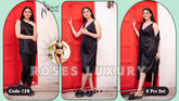 Roses Luxury 6-Piece Nightwear Set - Code 128