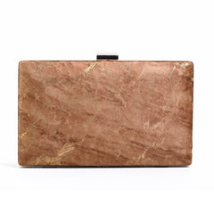 Marble Clutch - Camel