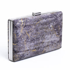 Marble Clutch - Charcoal