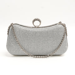 Glamour Ring Clutch - Silver