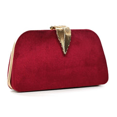 Mystic Velvet Clutch 02 - Maroon