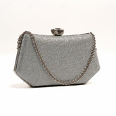 Shimmer Clutch - Silver