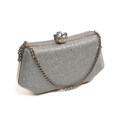 Shimmer Clutch - Silver