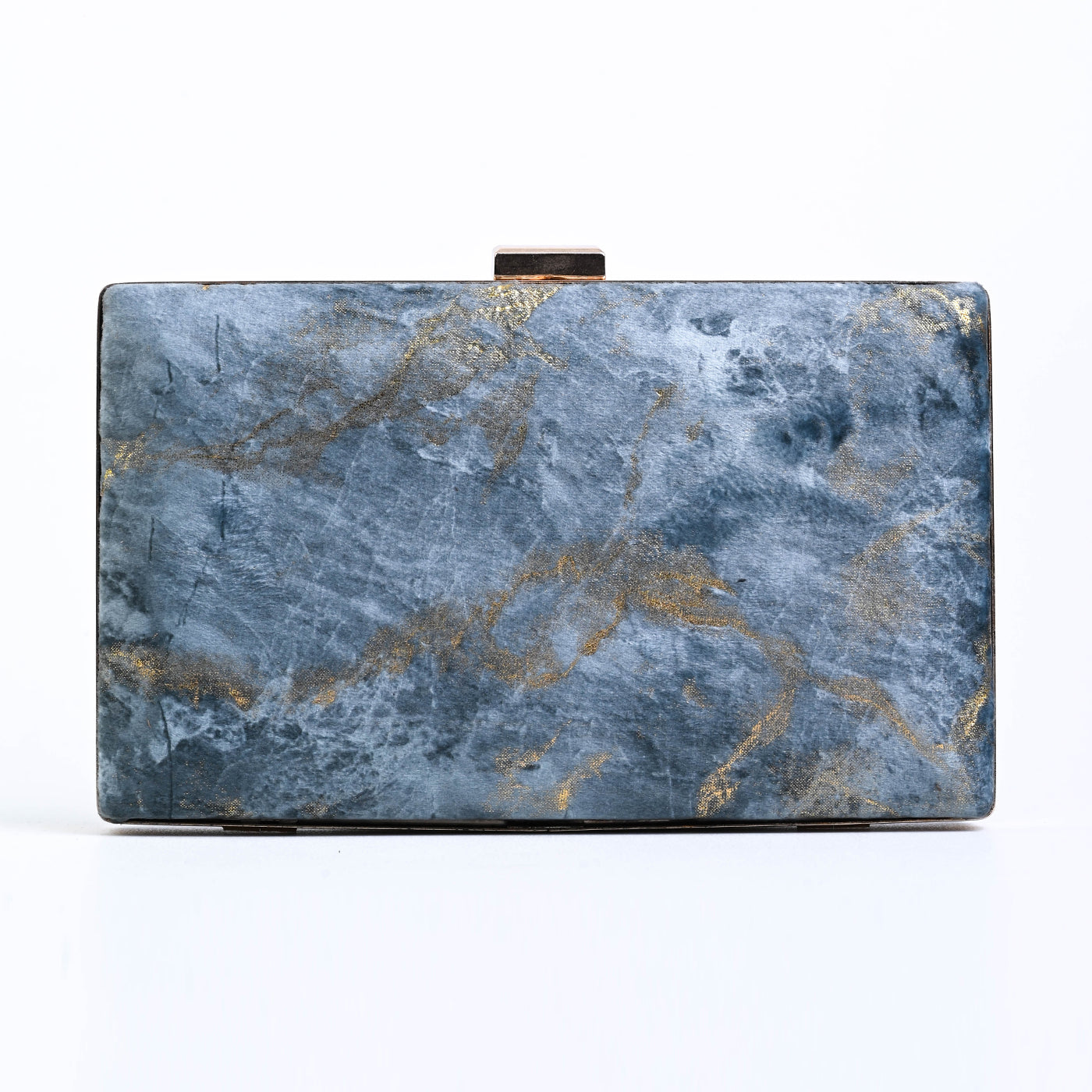 Marble Clutch - Slate Blue