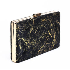 Marble Clutch - Black