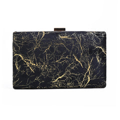 Marble Clutch - Black