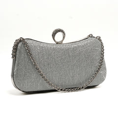 Glamour Ring Clutch - Silver