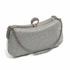 Glamour Ring Clutch - Silver