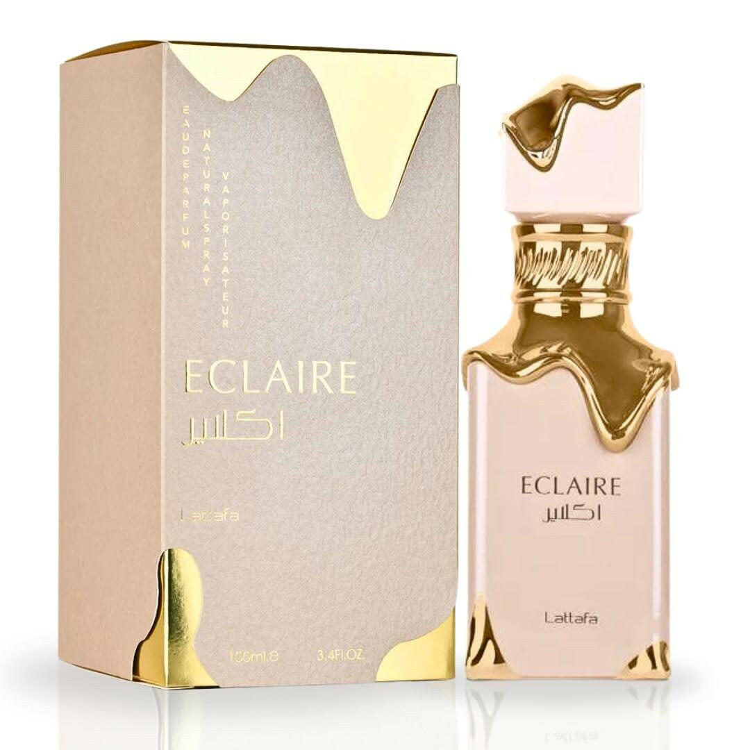 Lattafa Eclaire – 100 ml Creamy Caramel Vanilla EDP (Unisex Dessert Scent)