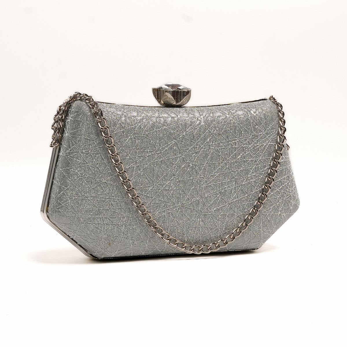 Shimmer Clutch - Silver