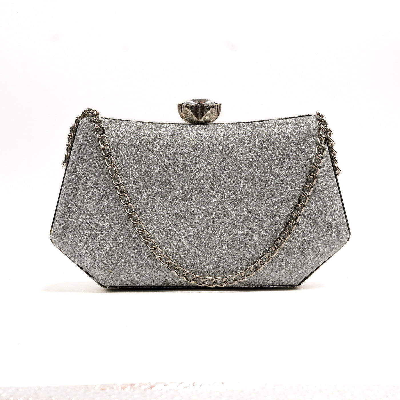 Shimmer Clutch - Silver