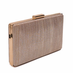 Stripo Clutch - Peach Gold