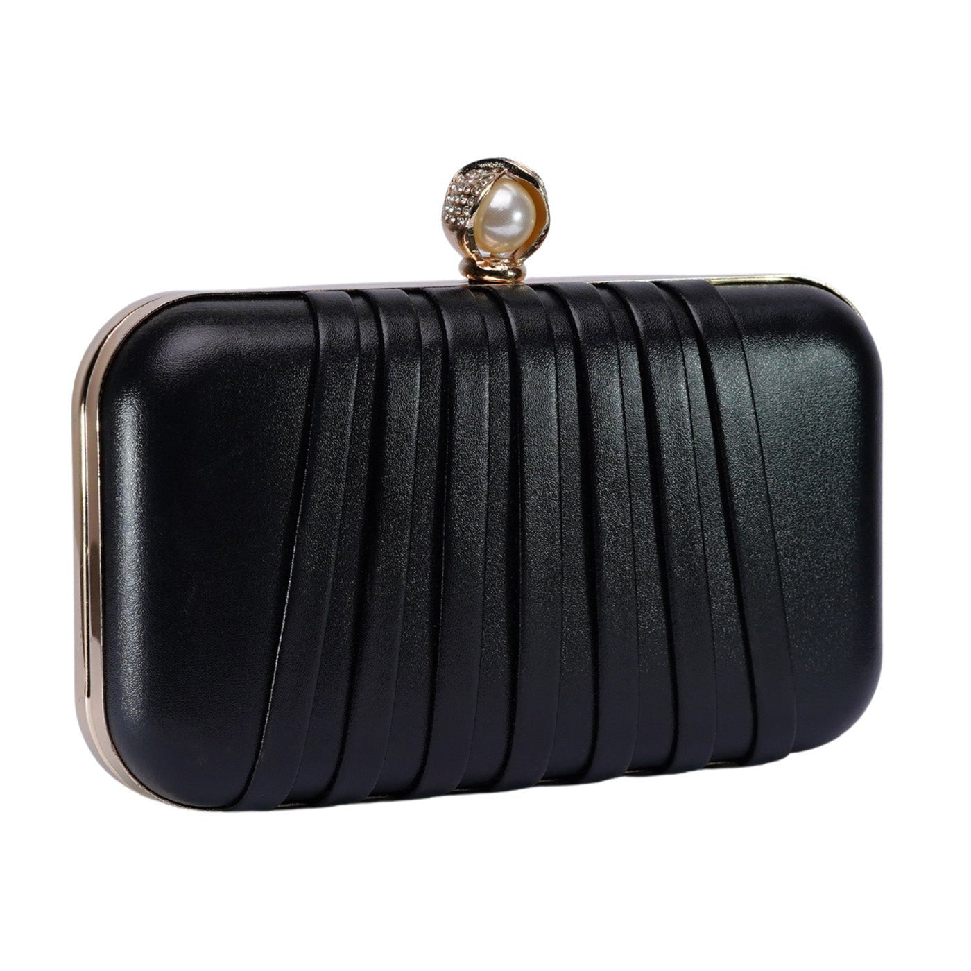 Gleamy Clutch - Black - Zenana