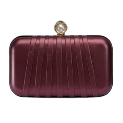 Gleamy Clutch - Maroon - Zenana