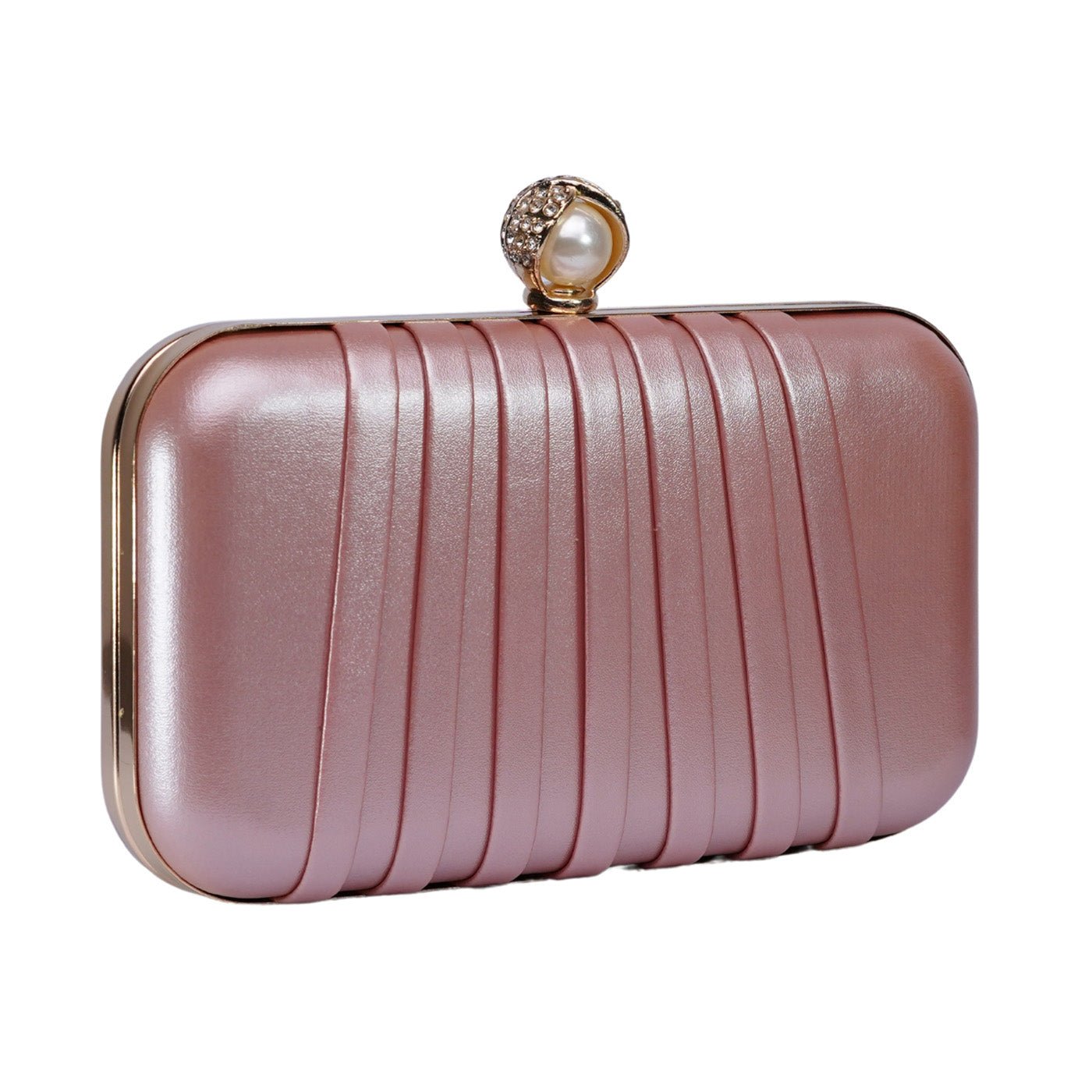 Gleamy Clutch - Rose Gold - Zenana