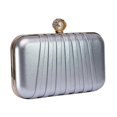 Gleamy Clutch - Silver - Zenana