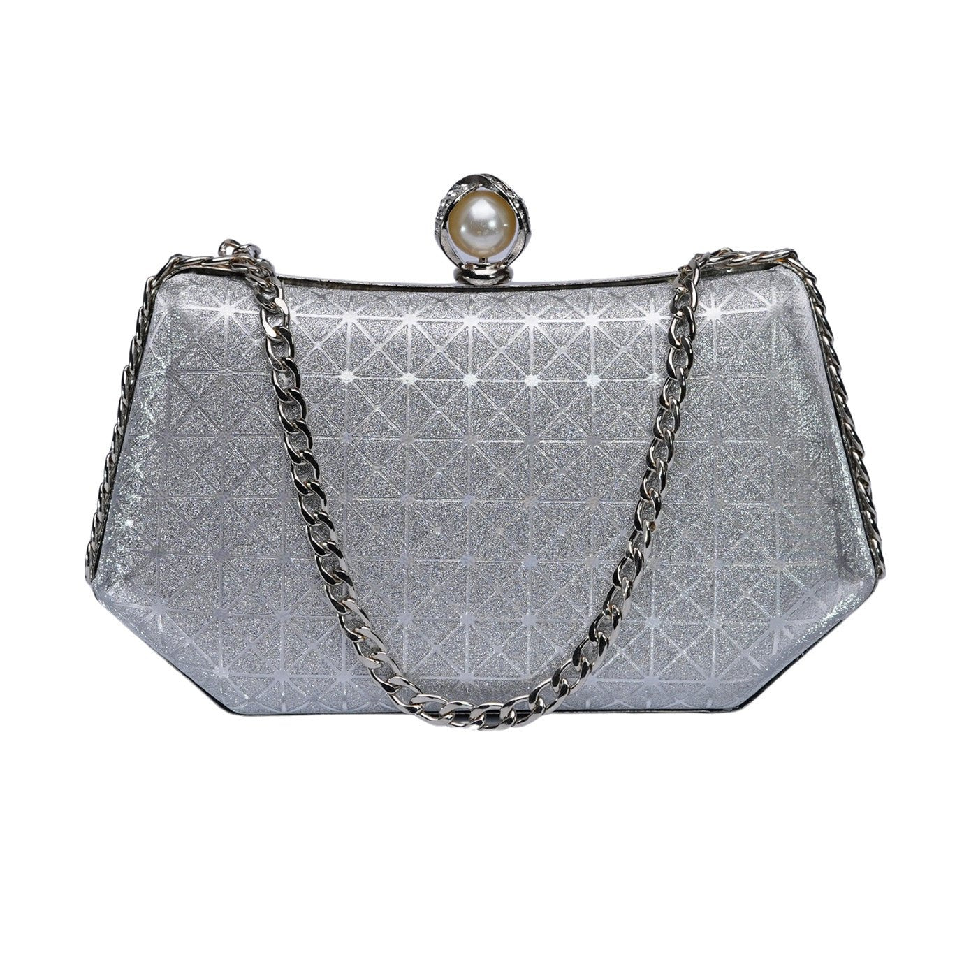 Luminous Clutch 02 - Silver - Zenana